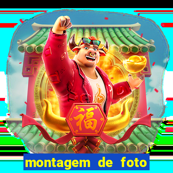 montagem de foto com simbolo do flamengo